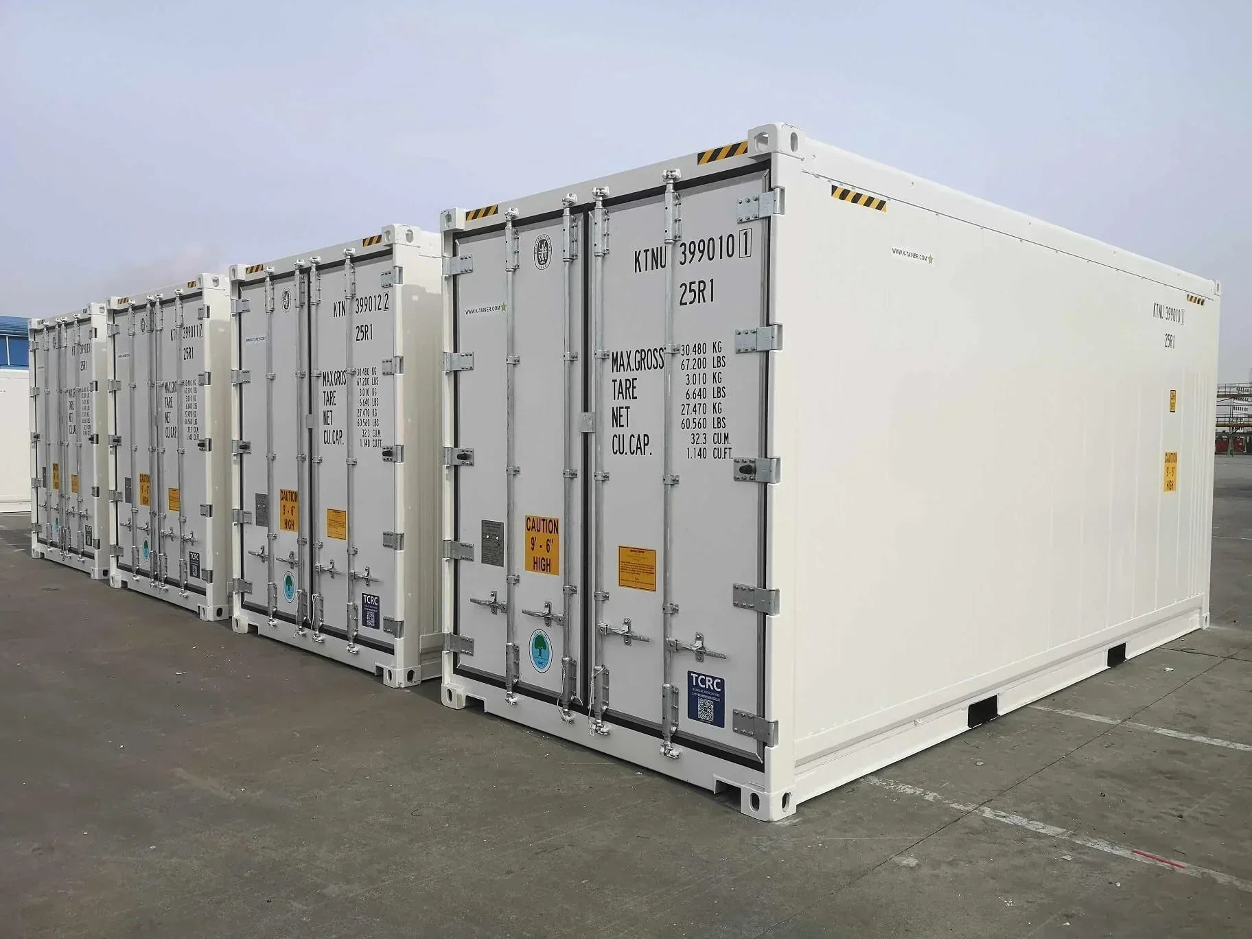 Neuer 20-Fuß-High-Cube-Kühlcontainer