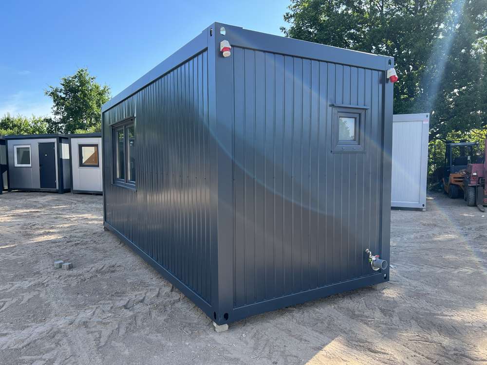 Containerbüro, Küche, Toilette und Dusche 6,00 x 2,43 m